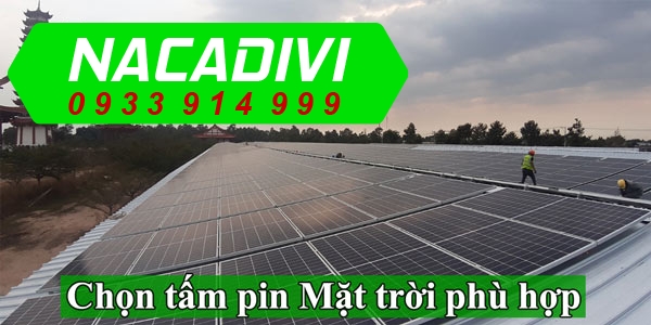 tấm pin mặt trời nên chọn