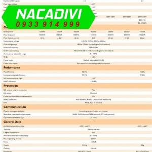 Inverter Sofar 7.5kW | Biến tần Sofar 7.5KTLM-G2