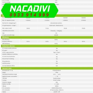 Inverter Growatt 110kW MAX 110KTL3-LV