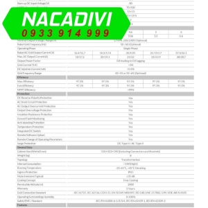 Biến tần DEYE 6kW | Inverter hòa lưới DEYE 6kW